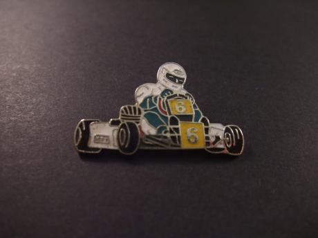 Kart-coureur startnummer 6
